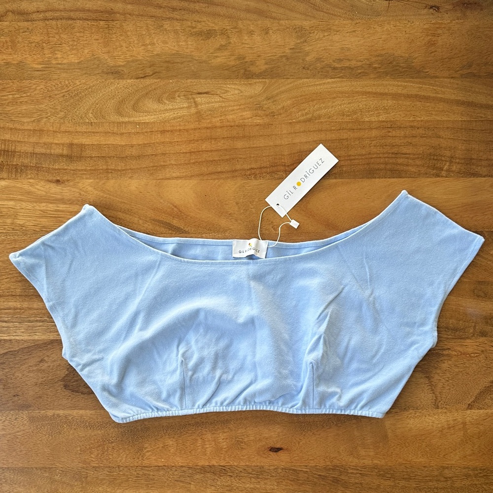Gil Rodriguez - Women's Light Blue Crop Top